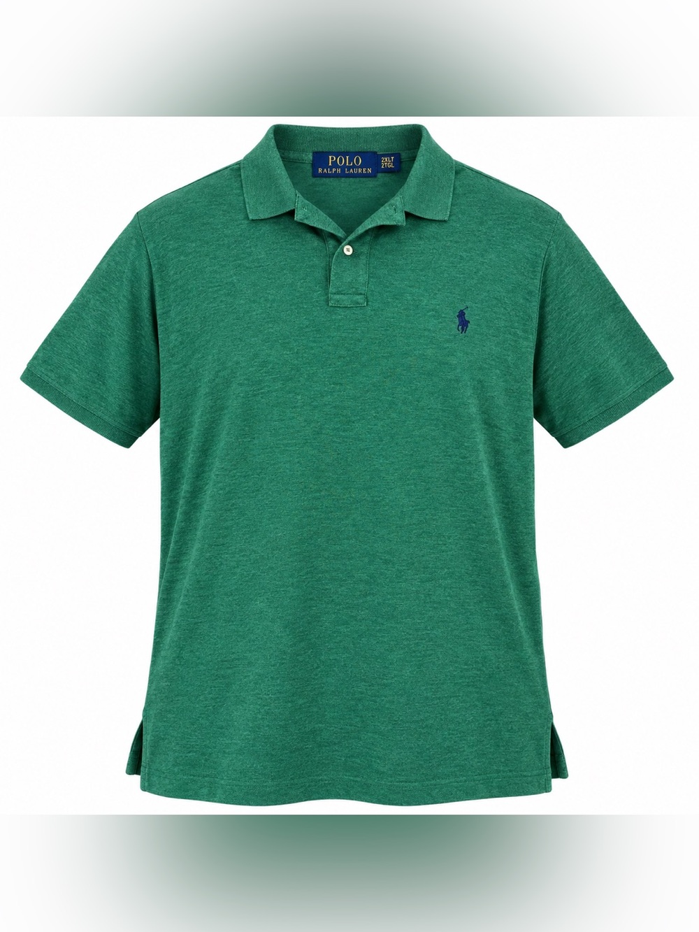 Polo by Ralph Lauren Green Heather Short-Sleeve Polo with Navy Pony